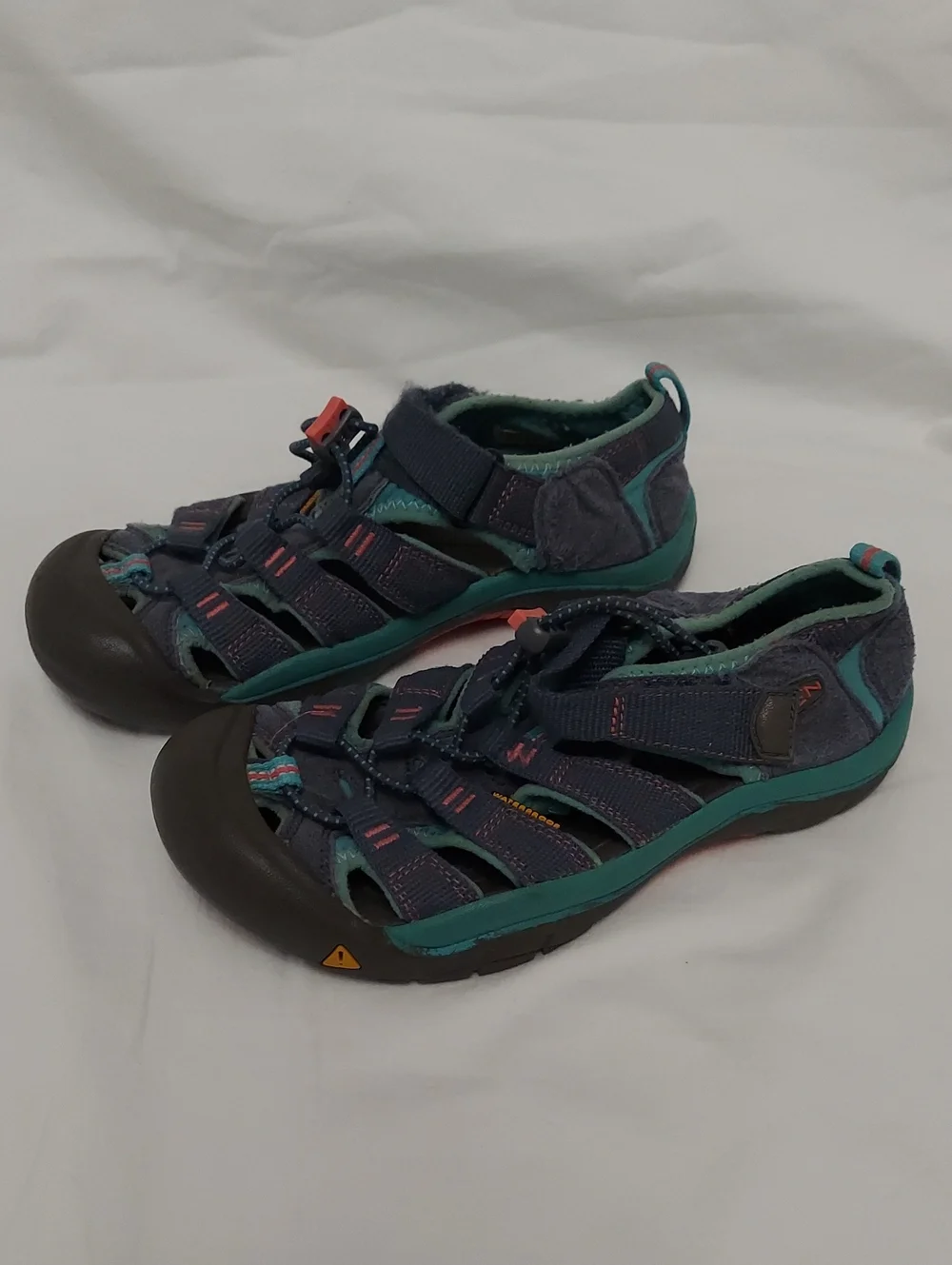 Keen Kids Blue Teal Closed-Toe Sport Sandals Size 3 Water Shoe
